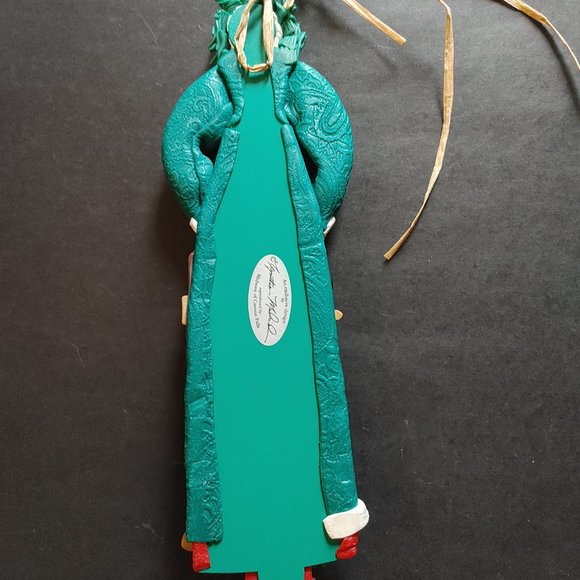 Cynthia Madrid Father Xmas Santa Midwest of Cannon Falls Wall Decor 18" Folk Art - Picture 7 of 9